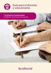 Portada de Guía para el docente y solucionarios. Certificado de profesionalidad. Dinamización comunitaria