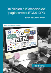 Portada de Iniciación a la creación de páginas web. IFCD010PO