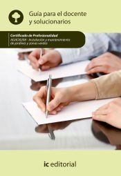 Portada de Instalaci&oacute;n y mantenimiento de jardines y zonas verdes. AGAO0208 - Gu&iacute;a para el docente y solucionarios