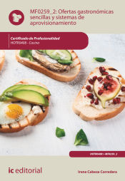 Portada de Ofertas gastronómicas sencillas y sistemas de aprovisionamiento. HOTR0408 - Cocina