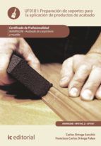 Portada de Preparaci&oacute;n de soportes para la aplicaci&oacute;n de productos de acabado. MAMR0208 (Ebook)