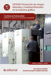 Portada de Prevención de riesgos laborales y medioambientales en la industria gráfica. ARGI0310 - Impresión en serigrafía y tampografía