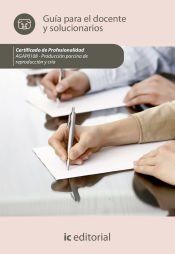 Portada de Producci&oacute;n porcina de reproducci&oacute;n y cr&iacute;a. AGAP0108 gu&iacute;a para el docente y solucionarios