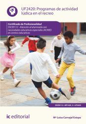 Portada de Programas de actividad l&uacute;dica en el recreo. SSCE0112 - Atenci&oacute;n al alumnado con necesidades educativas especiales (ACNEE) en centros educativos