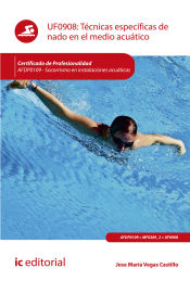 Portada de Técnicas específicas de nado en el medio acuático. AFDP0109 - Socorrismo en instalaciones acuáticas