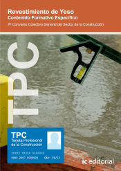 Portada de Tpc - revestimiento de yeso. contenido formativo específico