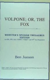 Portada de Volpone; Or, the Fox (Webster's Spanish
