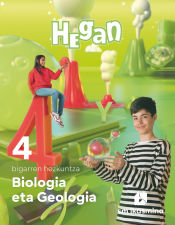 Portada de Biologia eta Geología. 4 bigarren hezkuntza. Hegan