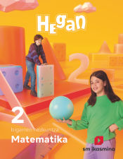 Portada de Matematika. 2 bigarren hezkuntza. Hegan