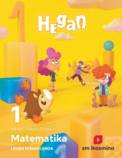 Portada de Matematika. Lehen Hezkuntza 1. Hiruhilekoa. Hegan