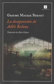 Portada de La desaparición de Adèle Bedeau