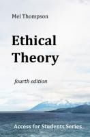 Portada de Ethical Theory: Access for Students Series