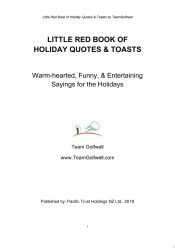 Portada de Little Red Book of Holiday Quotes & Toasts: Warm-hearted, Funny, & Entertaining Sayings for the Holidays