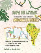 Portada de Sopa de Letras Animales de America: Animales de América