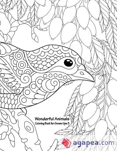 Wonderful Animals Coloring Book for Grown-Ups 5