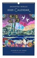 Portada de 2025 Enchanted Worlds Poster Wall Calendar