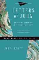 Portada de Letters of John: Embracing Certainty in Times of Insecurity