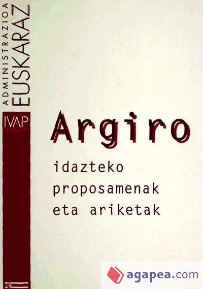 Argiro, idazteko proposamenak eta ariketak