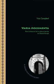 Portada de Varia Documenta