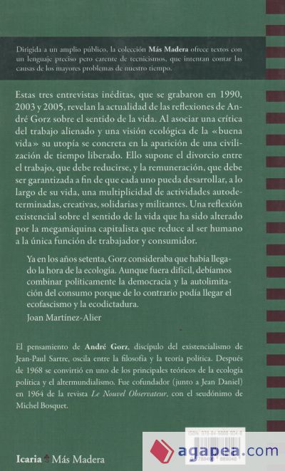 Hilo conductor de la ecologia, el: Sobre el tiempo, la vida y el trabajo