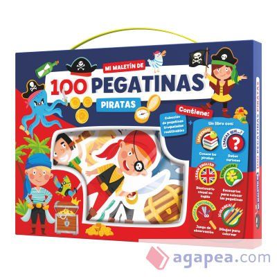 MALETIN 100 PEGATINAS - PIRATAS MALETIN 100 PEGATINAS - PIRATAS