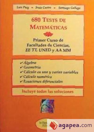 680 preguntas de test de matemáticas