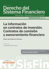Información en contratos de inversión. Contratos de comisión y asesoramiento financiero (Monografía