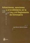 Infracciones, sanciones y procedimiento en la ley y el reglamento de extranjeria.