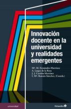 Portada de Innovación docente en la universidad y realidades emergentes (Ebook)