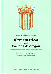 Portada de COMENTARIOS PARA LA HISTORIA DE ARAGÓN