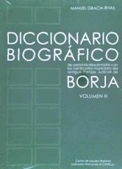 Portada de Diccionario biográfico, de personas relacionadas con los veinticuatro municipios del antiguo partido judicial de Borja