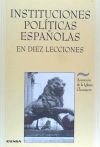 Instituciones políticas españolas en diez lecciones