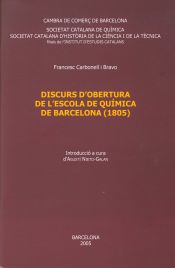 Portada de Discurs d'obertura de l'Escola de Química de Barcelona (1805)