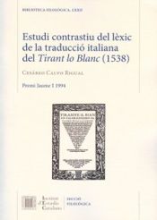 Portada de Estudi contrastiu del lèxic de la traducció italiana del Tirant lo Blanc (1538)