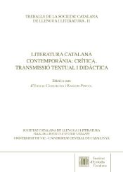 Portada de Literatura catalana contemporània: Crítica, transmissió textual i didàctica