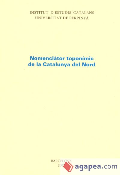 Nomenclàtor toponímic de la Catalunya del Nord