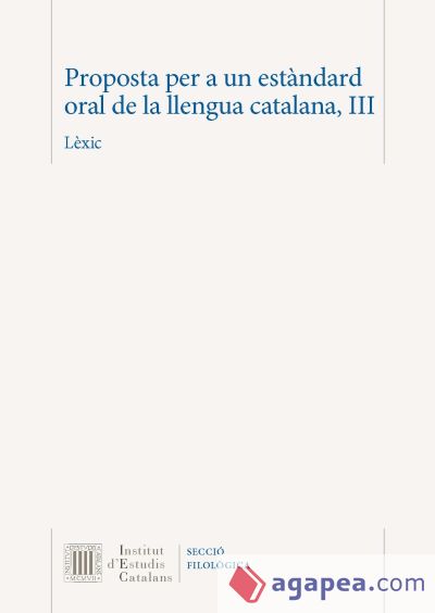 Proposta per a un estàndard oral de la llengua catalana. III