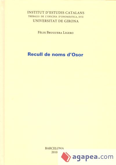 Recull de noms d'Osor