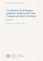 Portada de Vocabulari de la llengua catalana medieval de Lluís Faraudo de Saint-Germain : una selecció