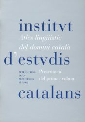 Portada de Atles lingüístic del domini català : presentació del primer volum