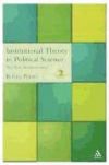 Institutional Theory in Political Science