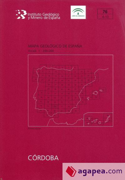 Mapa Geológico de España escala 1:200.000. Hoja 76, Córdoba
