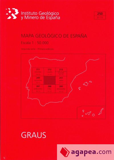 Mapa Geológico de España escala 1:50.000. Hoja 250, Graus