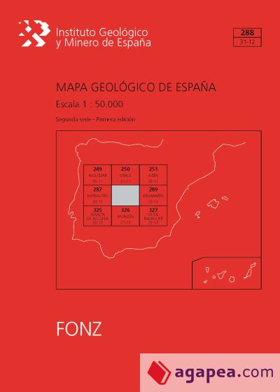 Mapa geológico de España, E 1:50.000. Hoja 288, Fonz