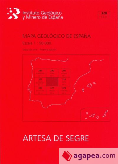 Mapa geológico de España, E 1:50.000. Hoja 328, Artesa de Segre