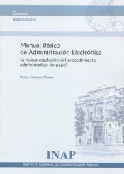 Portada de Manual básico de administración electrónica. La nueva regulación del procedimiento administrativo sin papel