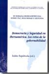 Portada de Democracia y seguridad en iberoamérica