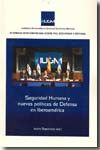 Portada de Seguridad humana y nuevas políticas de defensa en Inberoamérica
