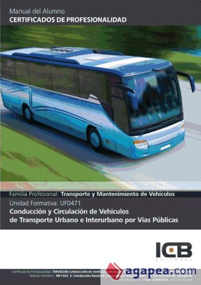 Manual Uf0471: Conducción y Circulación de Vehículos de Transporte Urbano e Interurbano por Vías Públicas (Tmvi0208 - Mf1462_2)