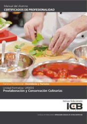 Portada de Manual uf0055: preelaboración y conservación culinarias